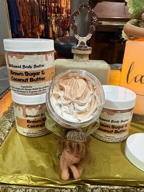 Whipped Body Butter- Brown Sugar & Coconut Butter-Natural-Bundle3/$30 mix/match